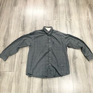 Men's Columbia Plaid Blue Button-Down Shirt‎ XL Cotton Light Outdoors RN69724